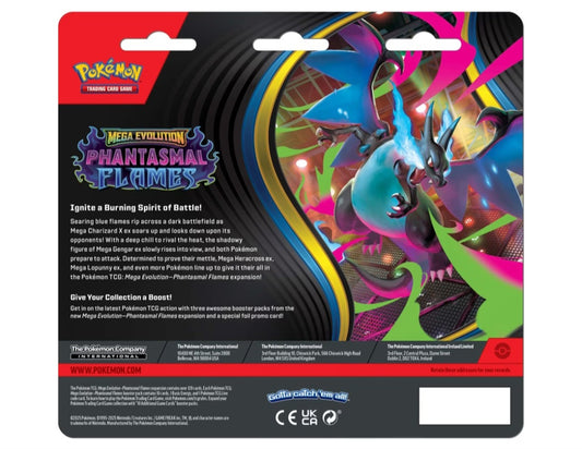 Mega Evolution - Phantasmal Flames Three-Booster Blister