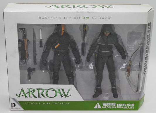 Oliver Queen & Death Stroke Figurine Two Pack