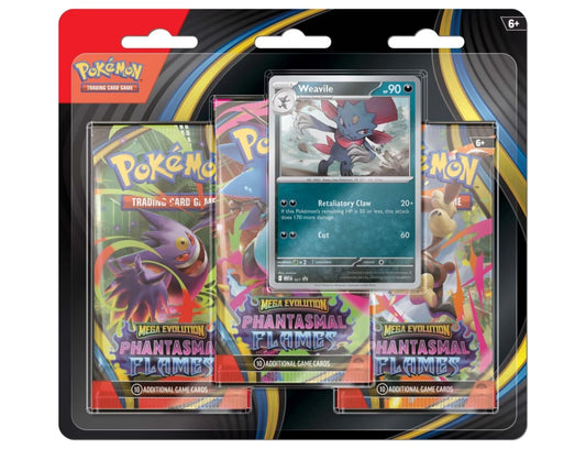 Mega Evolution - Phantasmal Flames Three-Booster Blister