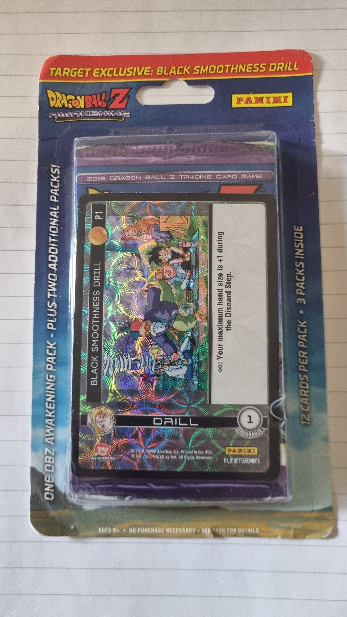 Target Exclusive: Black Smoothness Drill. 3 x Booster Packs